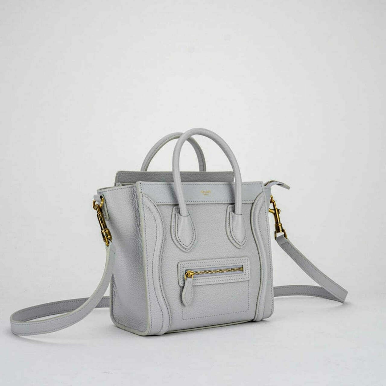 Celine Nano Luggage Pearl Grained