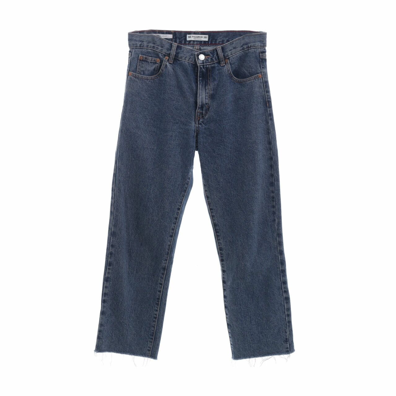 Pull & Bear Dark Blue Denim Long Pants