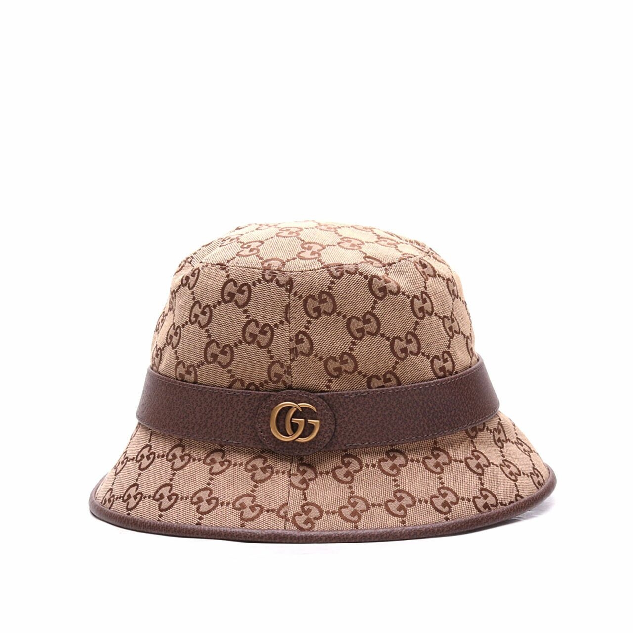 Gucci GG Canvas Beige/Brow Fedora Hat