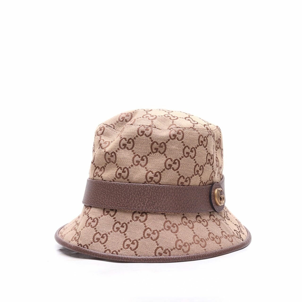 Gucci GG Canvas Beige/Brow Fedora Hat