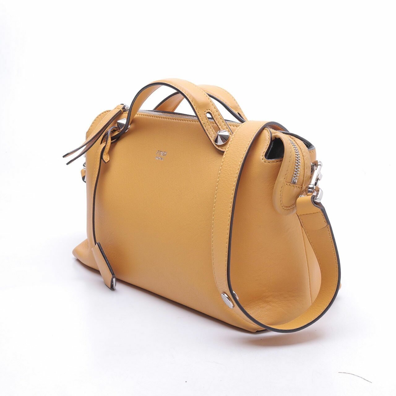 Fendi Small By The Way Yellow Satchel Bag 