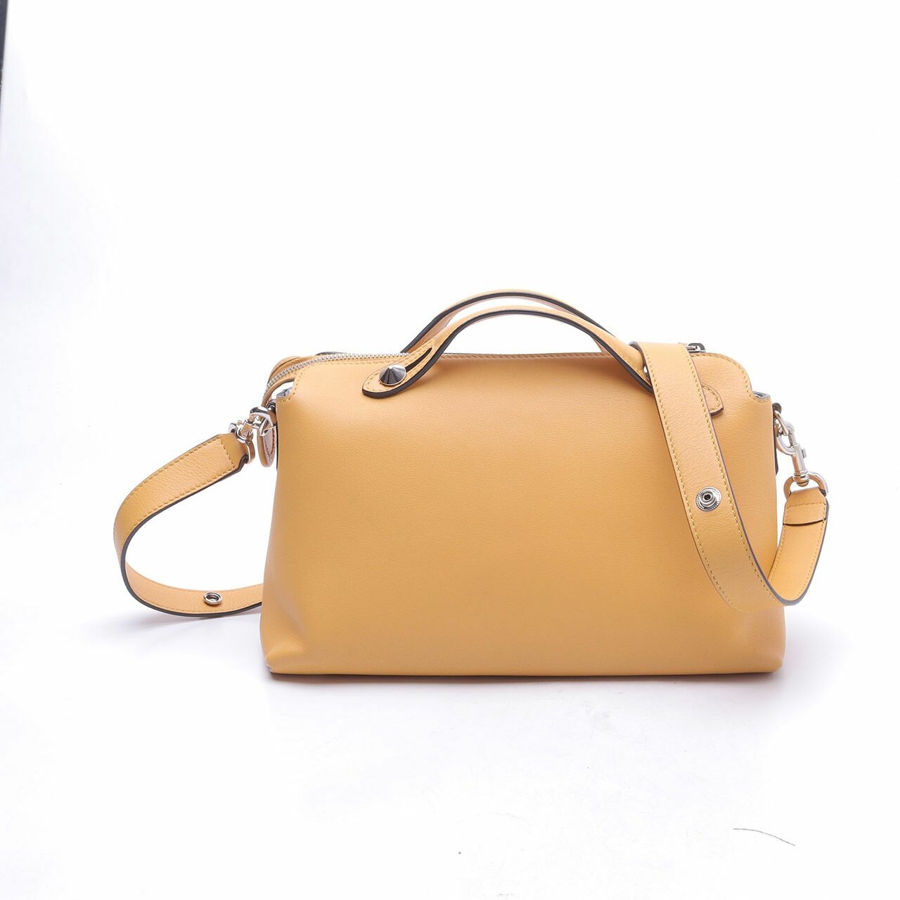 Fendi Small By The Way Yellow Satchel Bag 