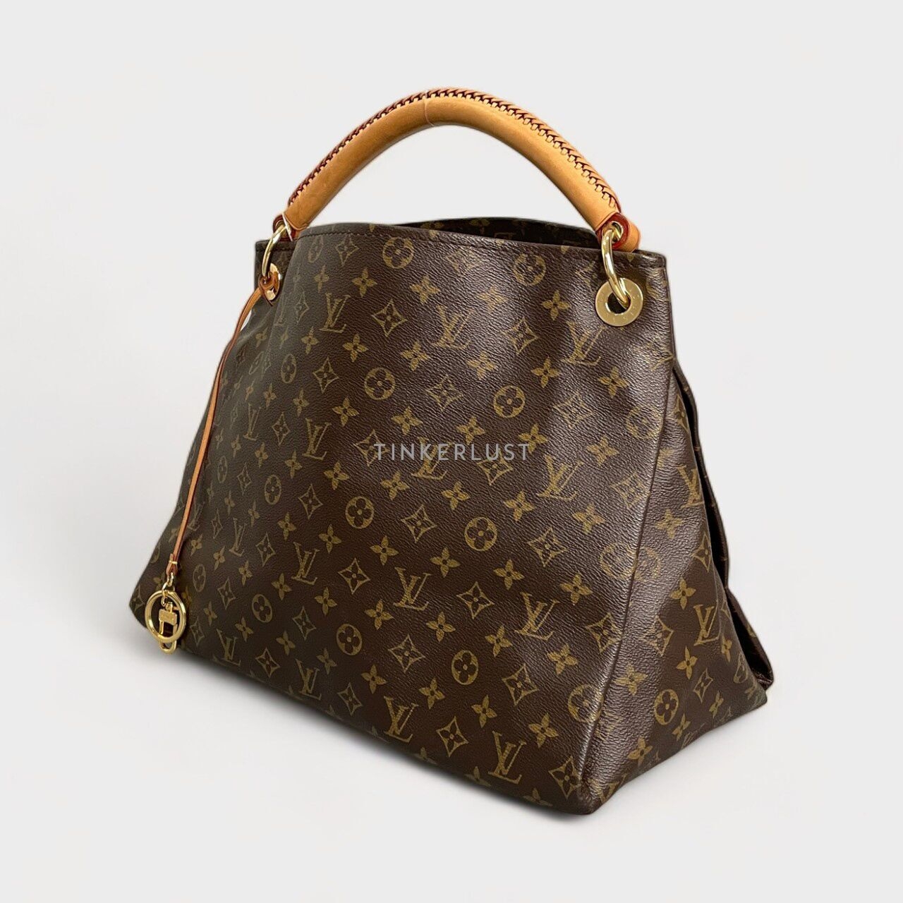 Louis Vuitton Monogram Artsy MM Brown Coated Canvas GHW Shoulder Bag