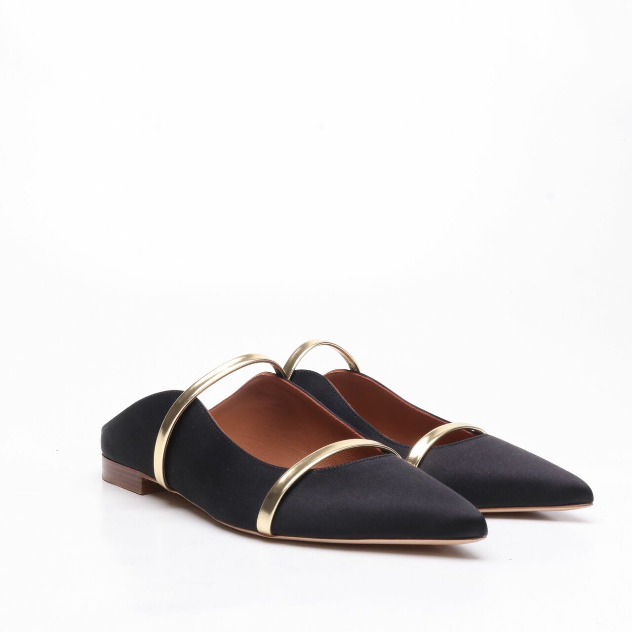 Malone Souliers Black Maureen Mules Flats