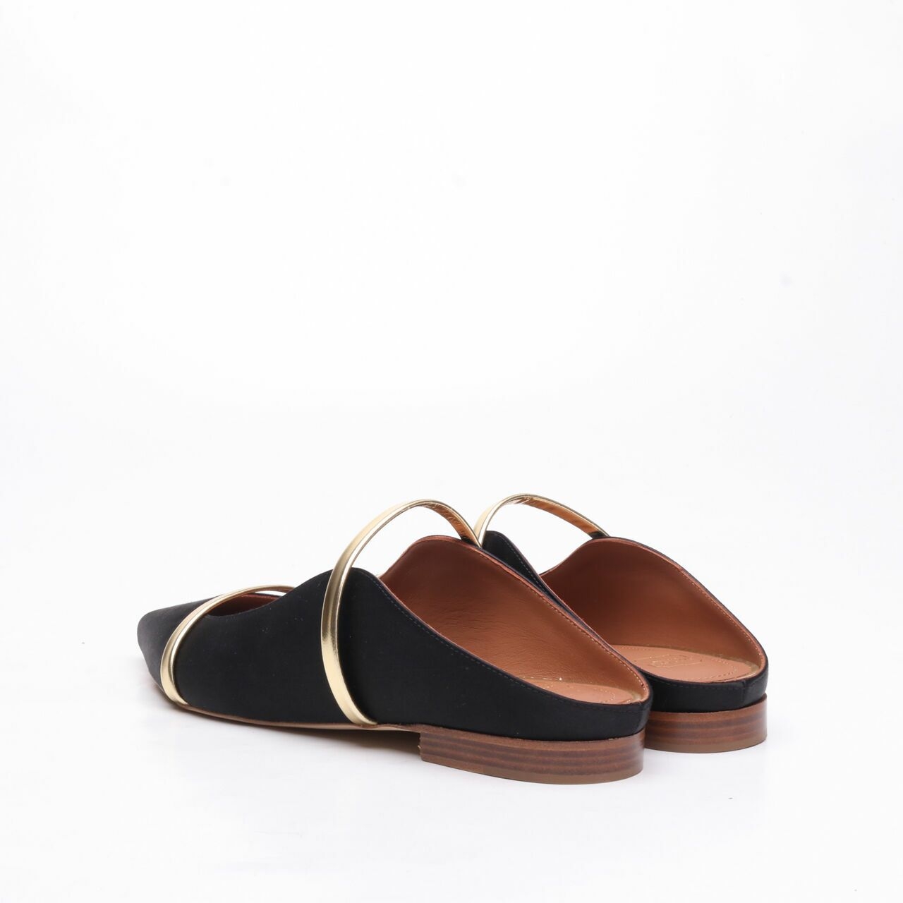 Malone Souliers Black Maureen Mules Flats