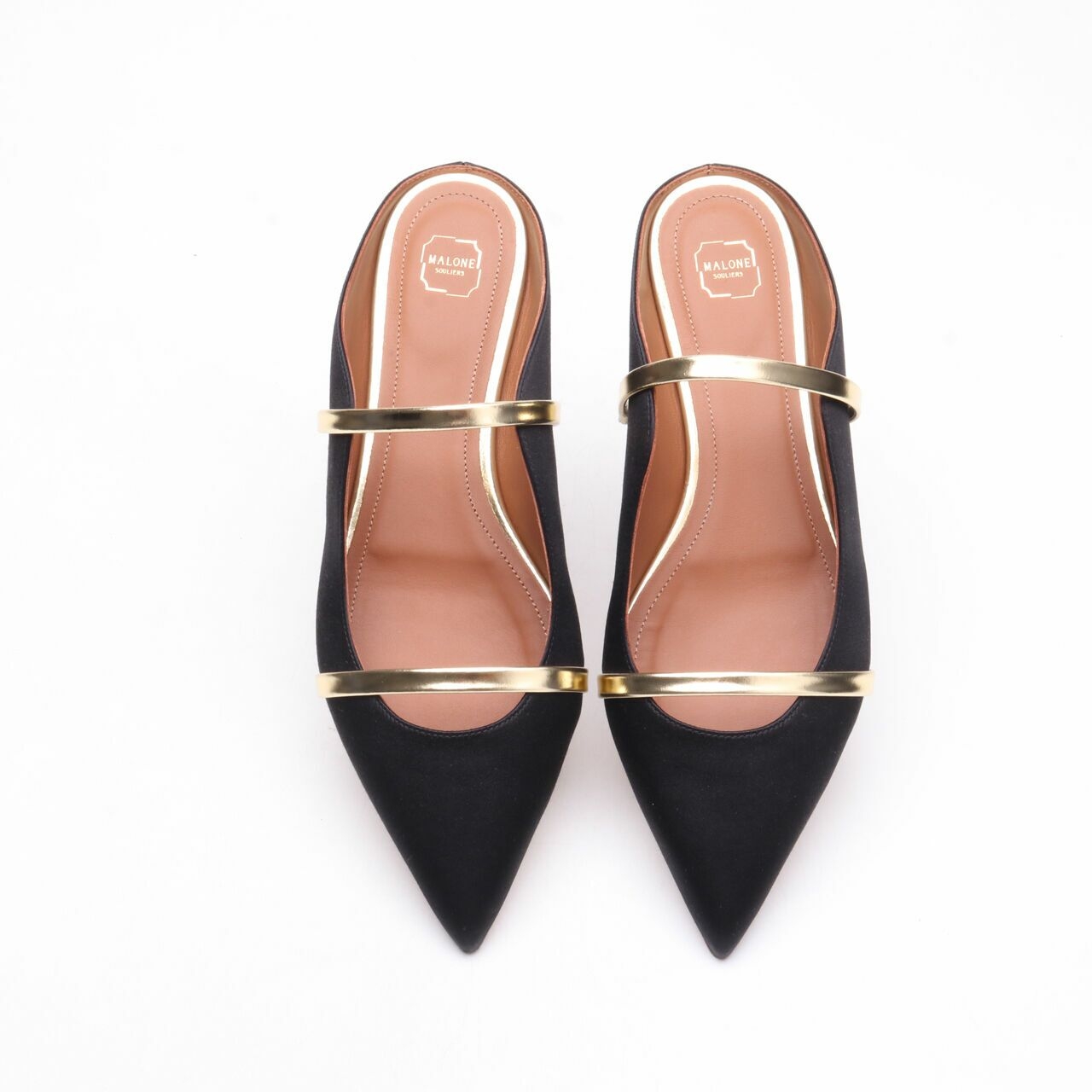 Malone Souliers Black Maureen Mules Flats