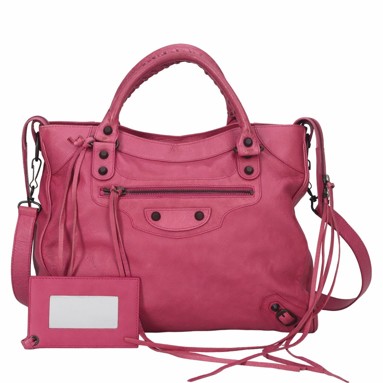 BALENCIAGA Agneau Classic Hardware Velo Magenta 