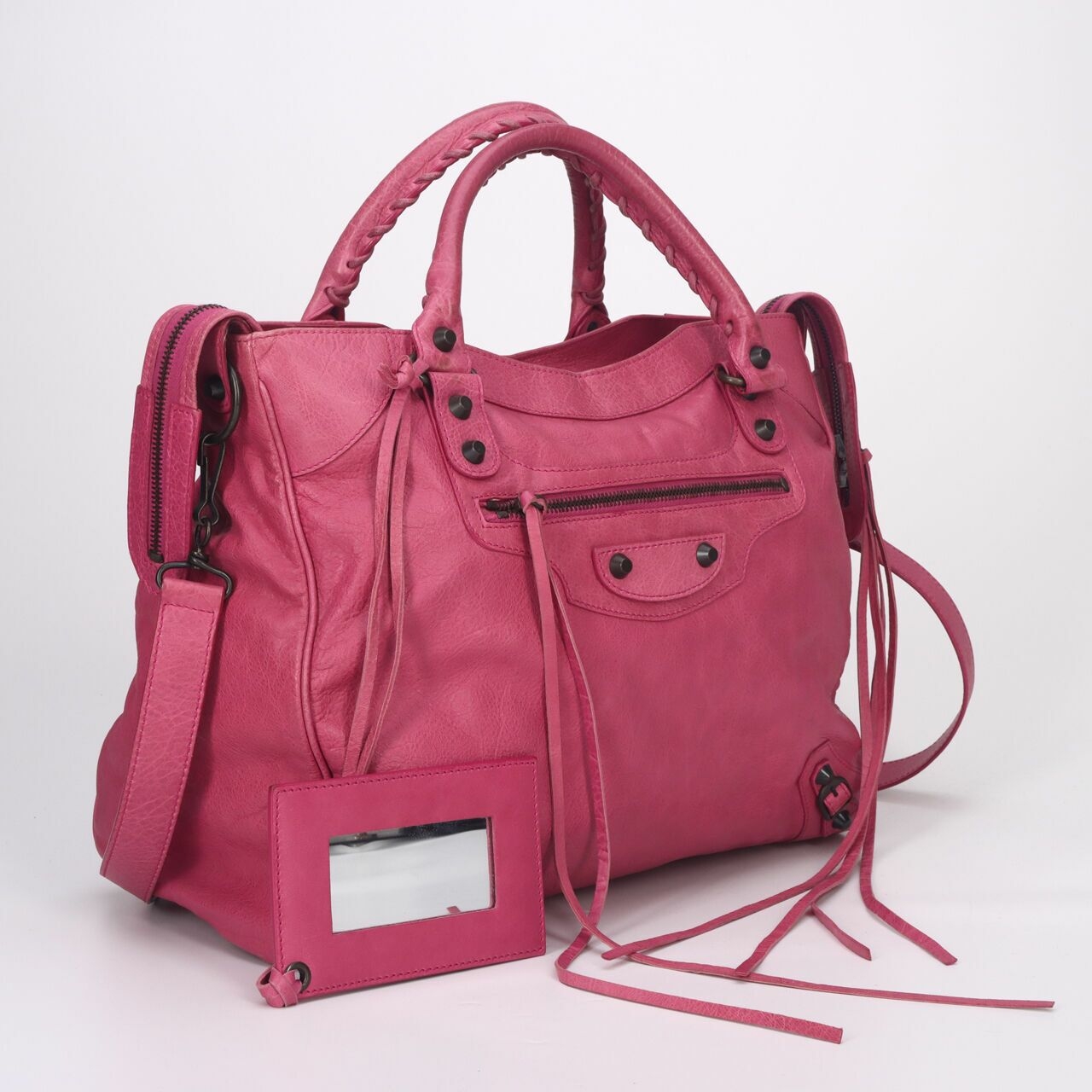 BALENCIAGA Agneau Classic Hardware Velo Magenta 