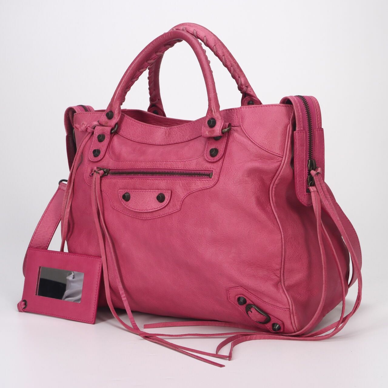 BALENCIAGA Agneau Classic Hardware Velo Magenta 