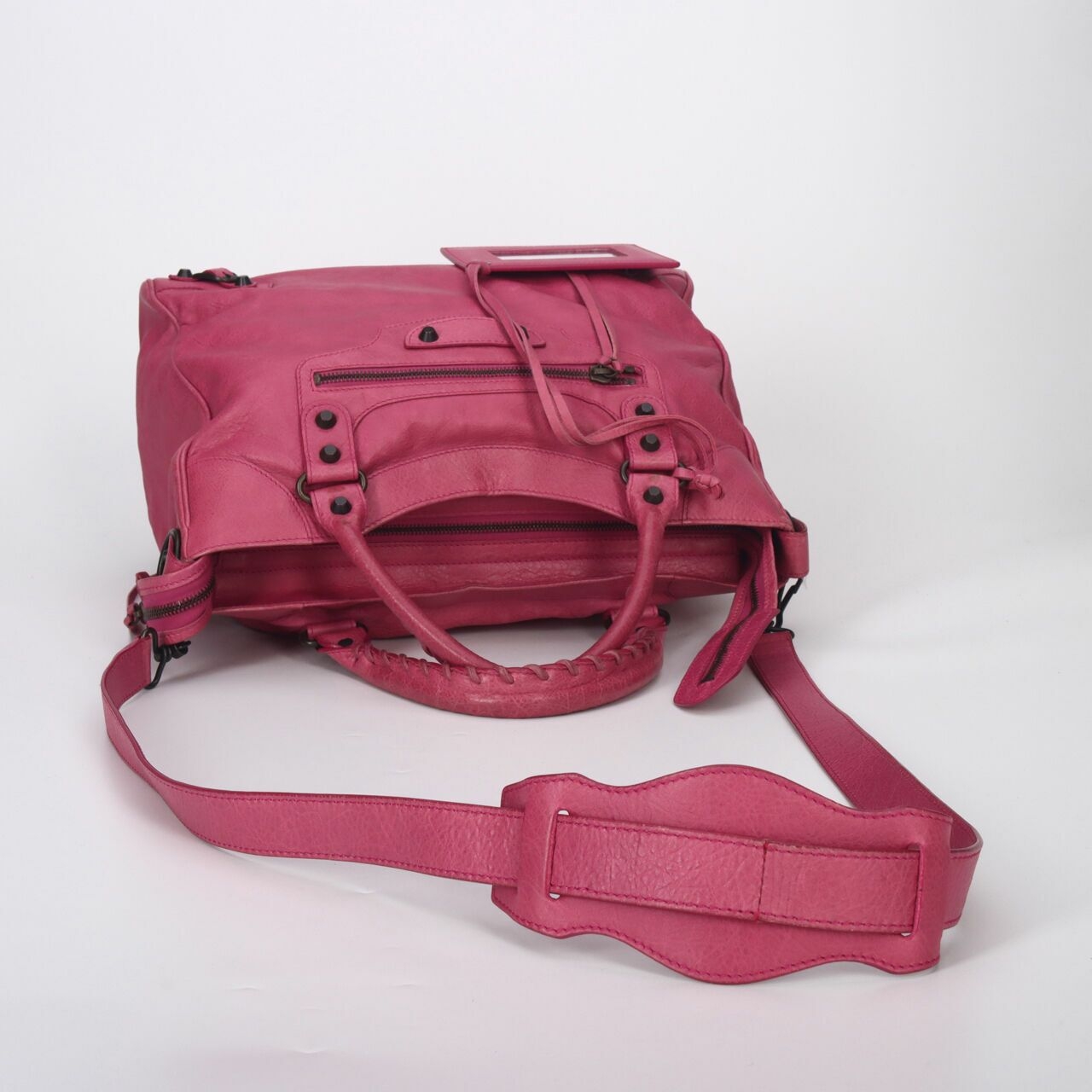 BALENCIAGA Agneau Classic Hardware Velo Magenta 