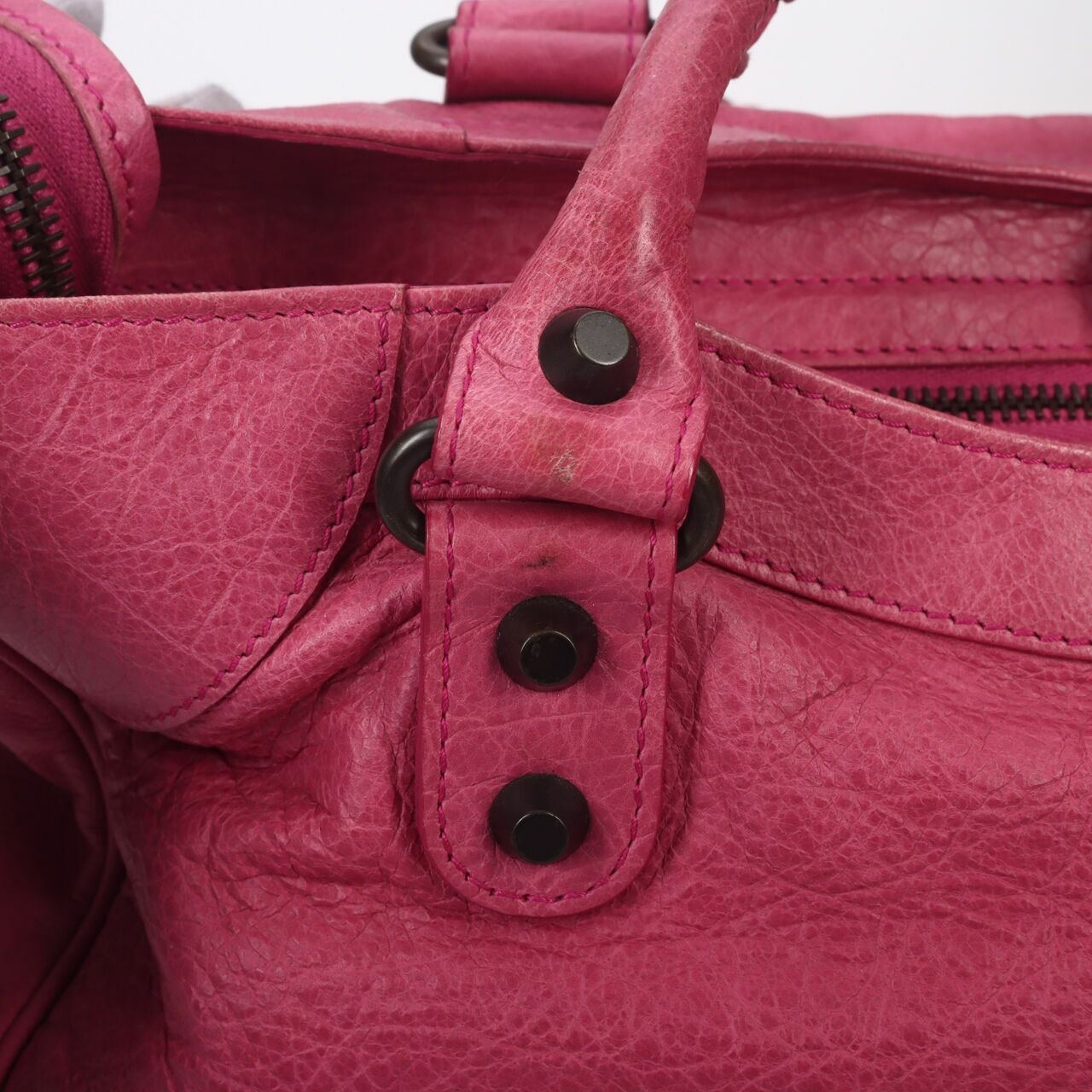 BALENCIAGA Agneau Classic Hardware Velo Magenta 