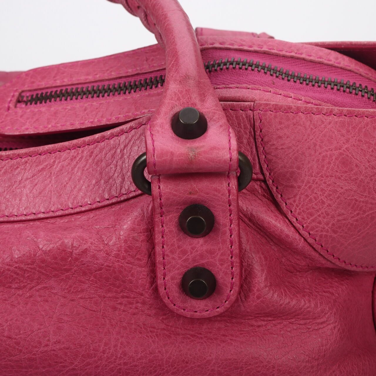 BALENCIAGA Agneau Classic Hardware Velo Magenta 