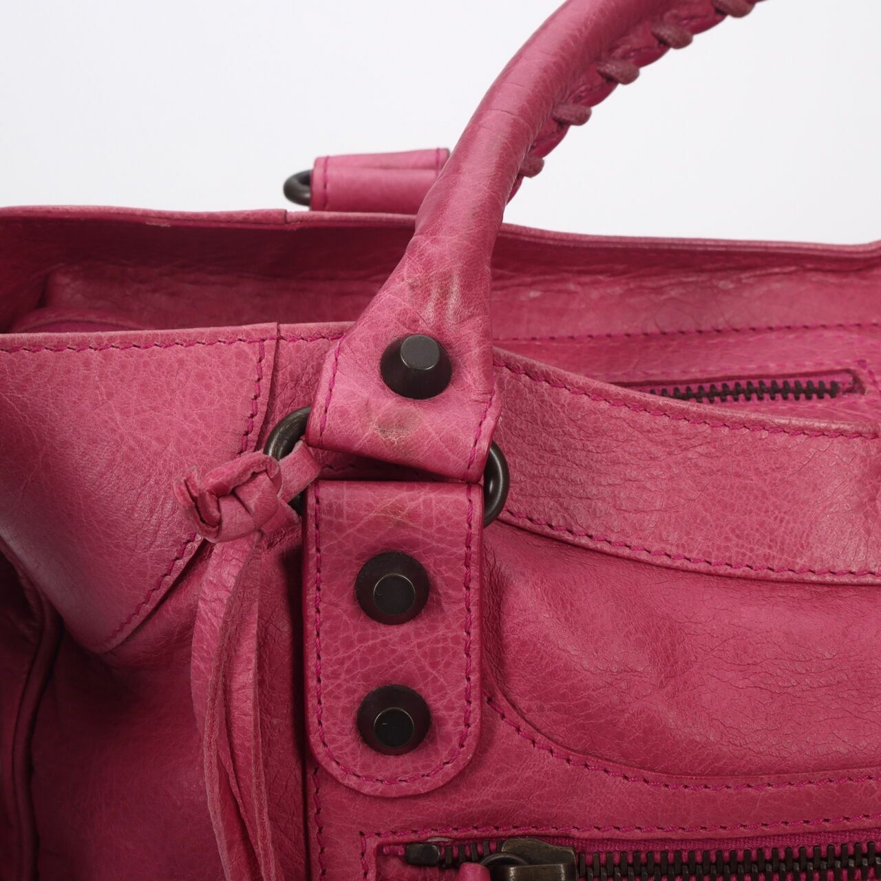 BALENCIAGA Agneau Classic Hardware Velo Magenta 