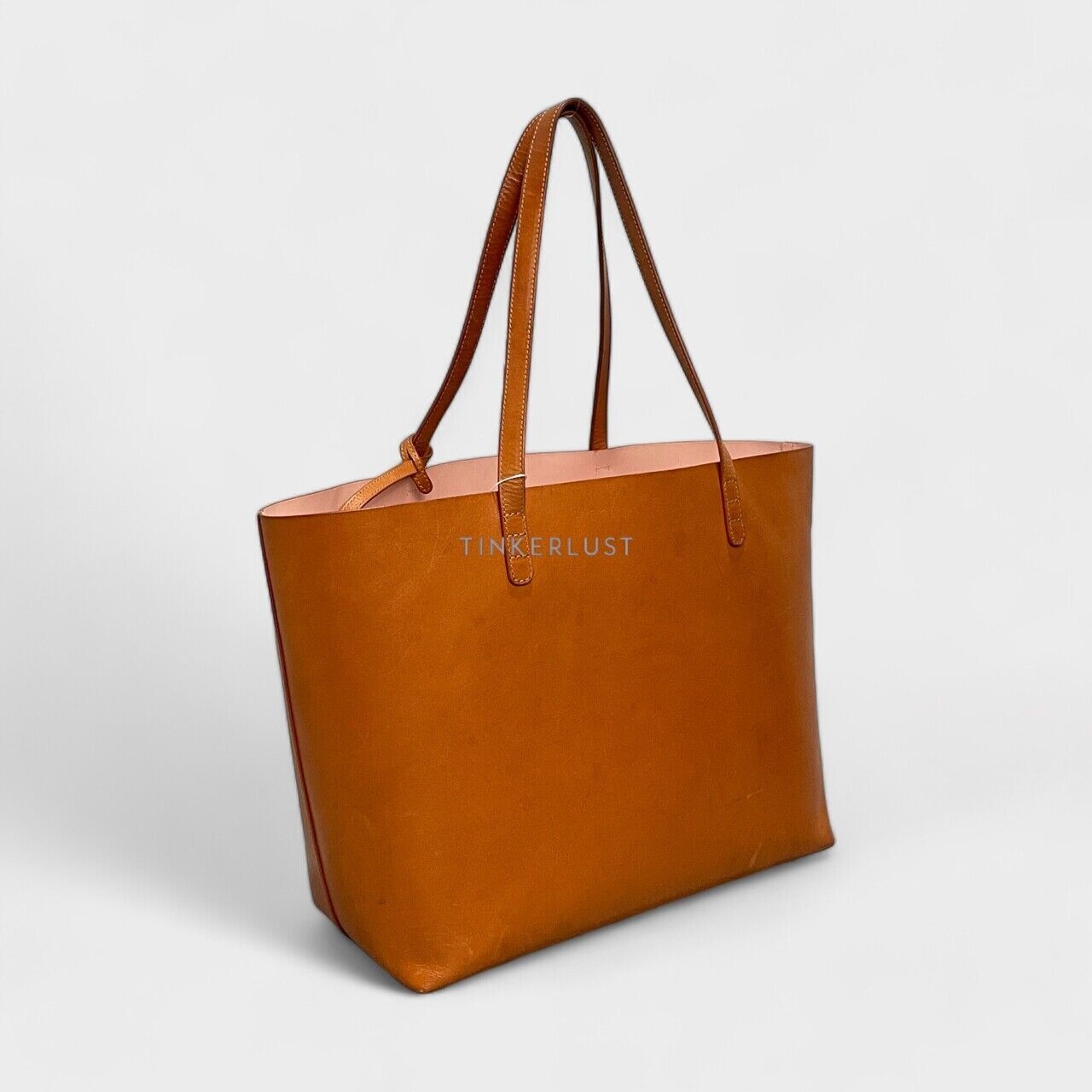 Mansur Gavriel Tan Leather Large Tote Bag