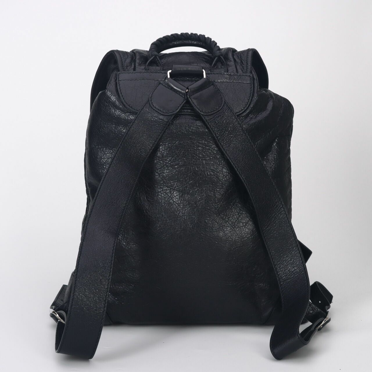 Balenciaga Agneau Giant 12 Silver Hardware S Traveler Black Backpack