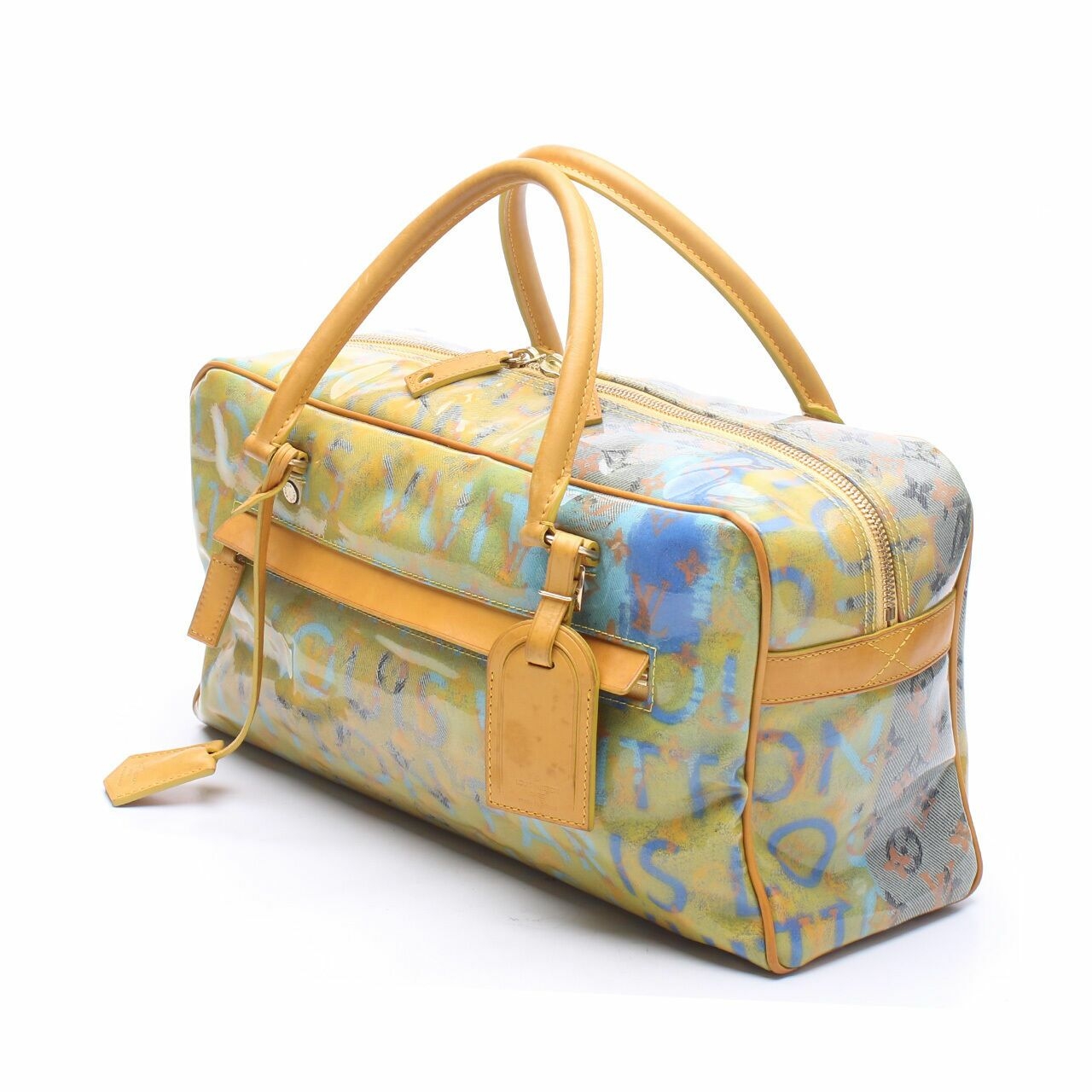 Louis Vuitton Richard Prince Jaune Defile Weekender Handbag