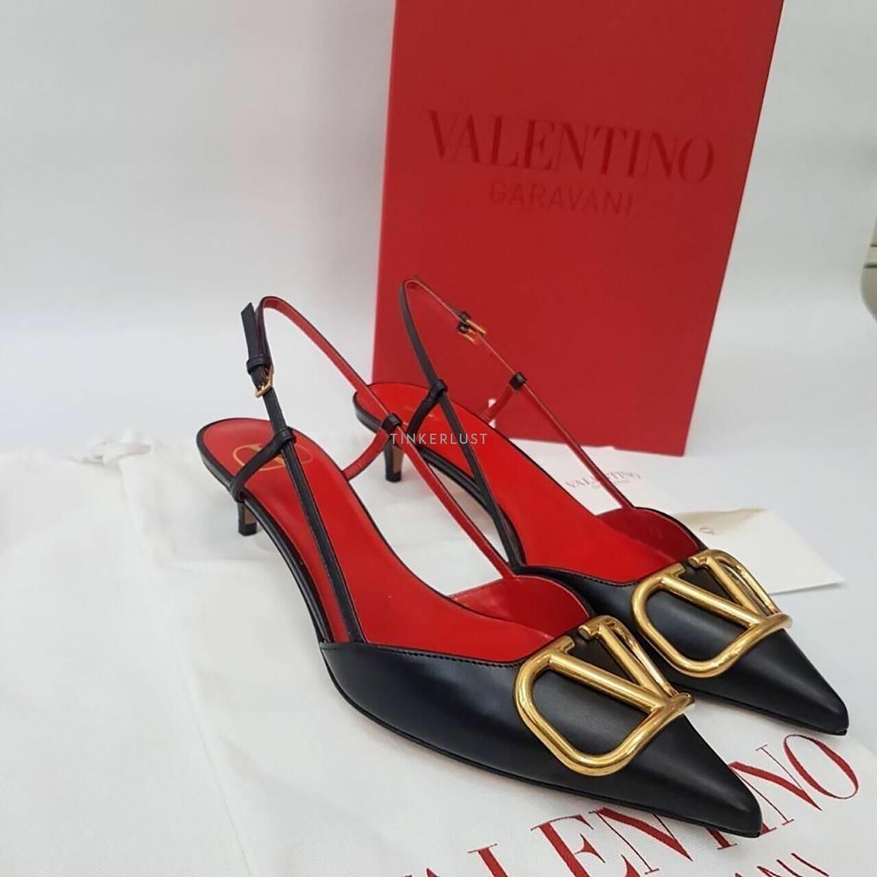 Valentino Garavani Slingback Black Heels