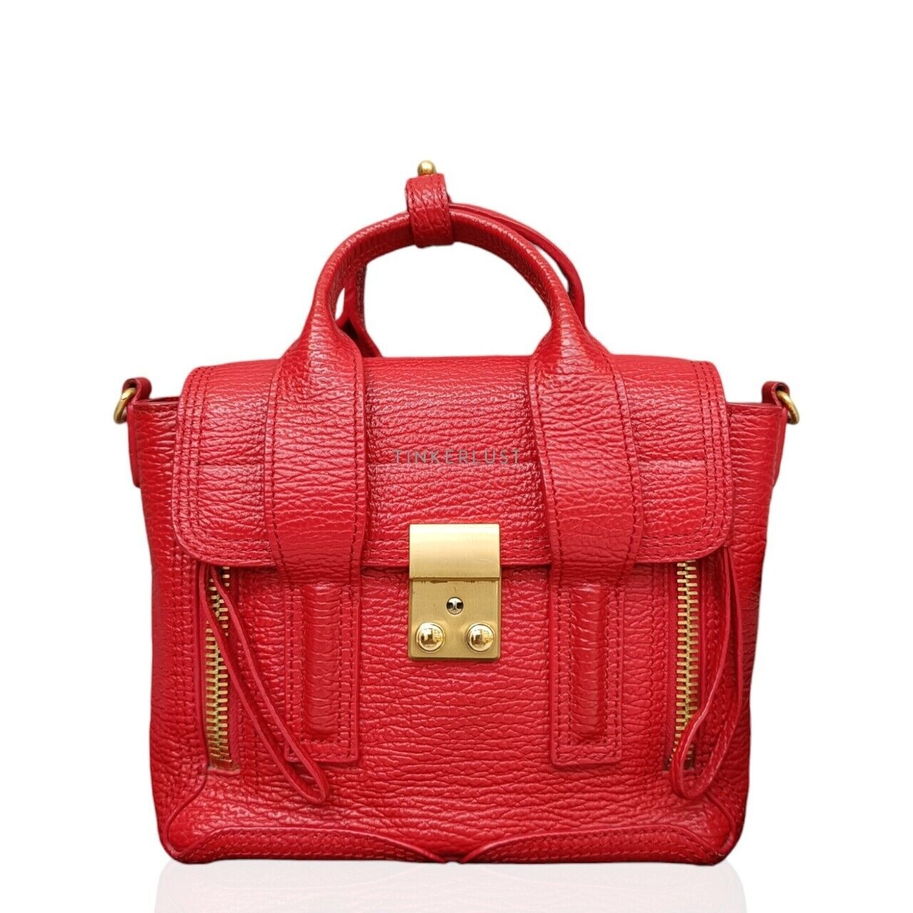 Phillip Lim Mini Pashli Red GHW Satchel Bag