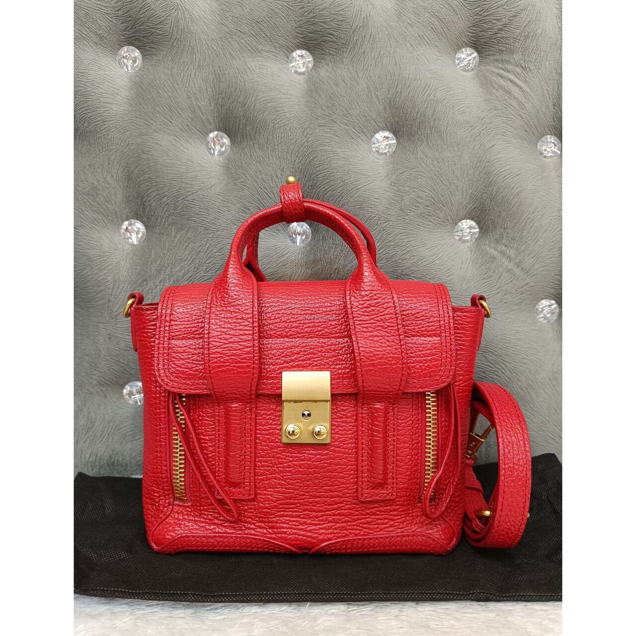 Phillip Lim Mini Pashli Red GHW Satchel Bag