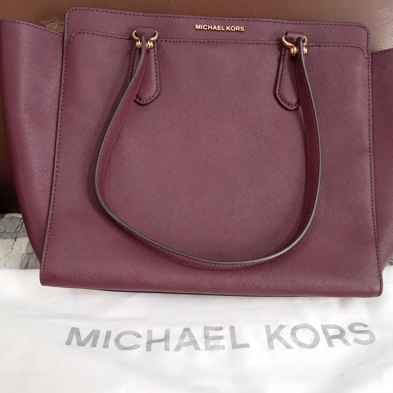 Michael Kors Maroon Handbag