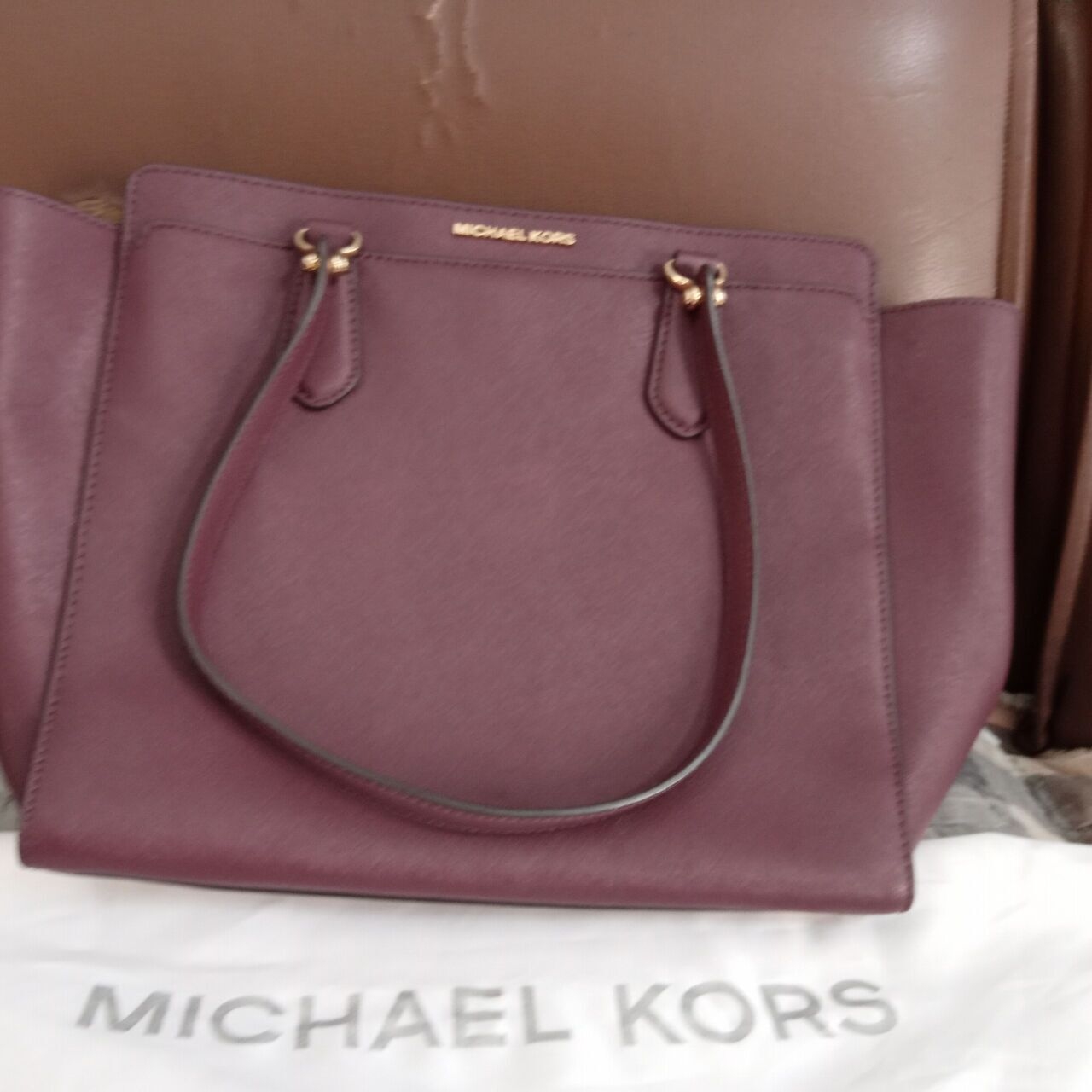 Michael Kors Maroon Handbag