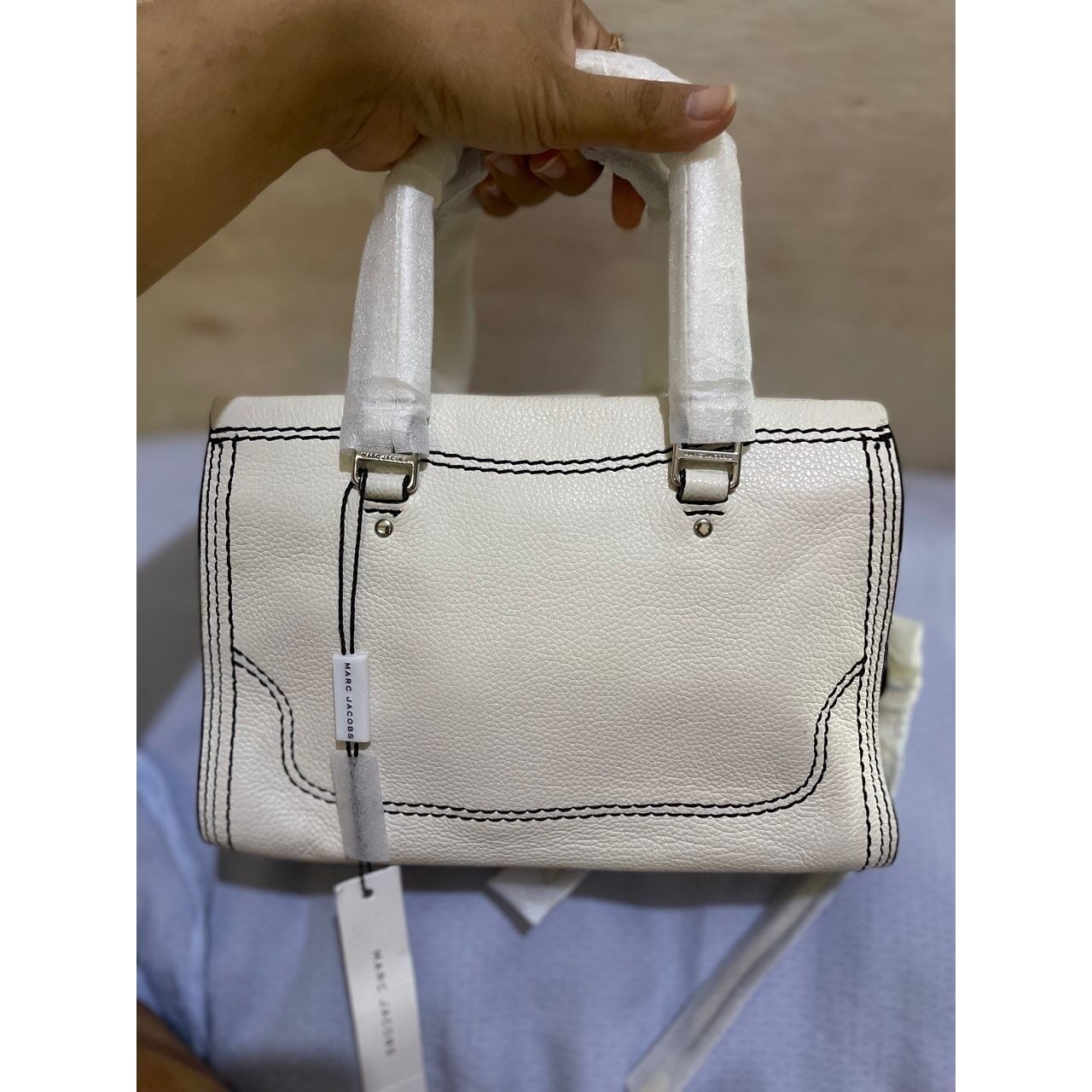 Marc Jacobs White & Off White Sling Bag