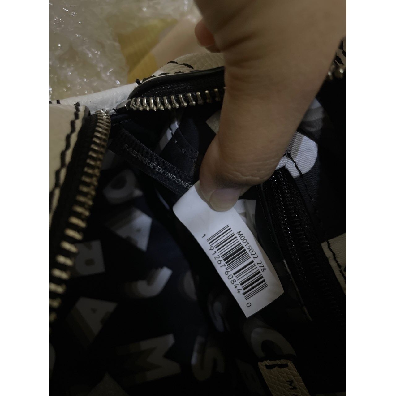 Marc Jacobs White & Off White Sling Bag