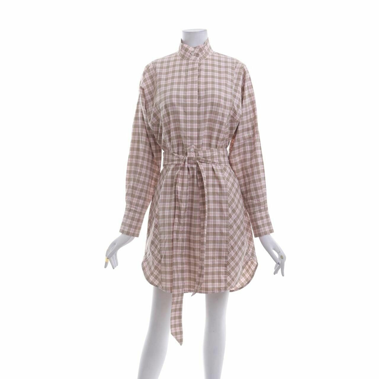 Burberry Checkered Pink Dress