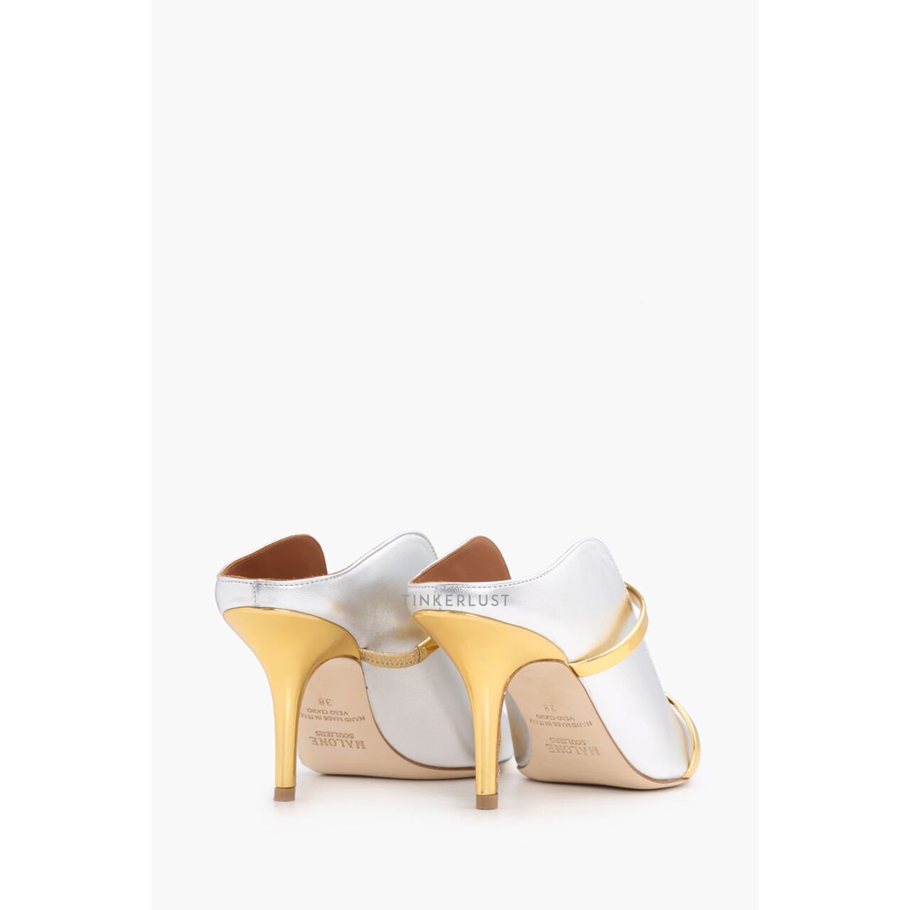 Malone Souliers Maureen Pumps 70mm in Silver/Gold Heels