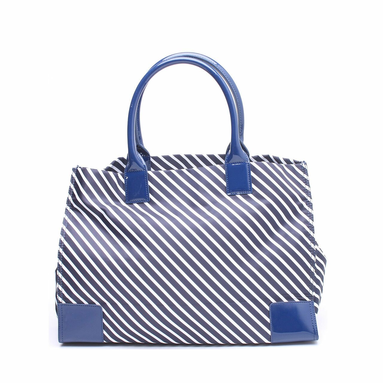 Tory Burch Navy & White Stripes Tote Bag