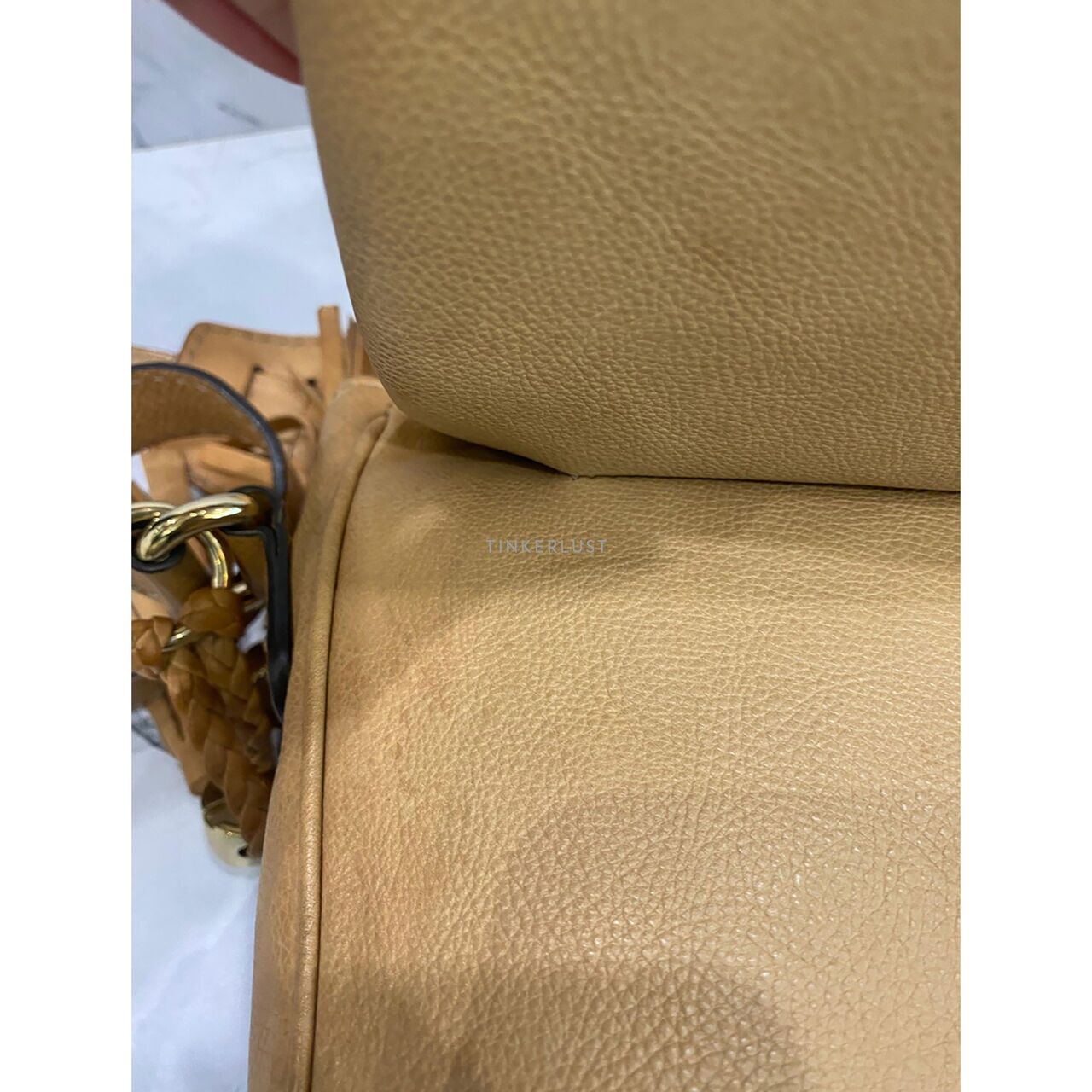 Gucci GG Canvas Marrakech Flap Brown/Beige Sling Bag 