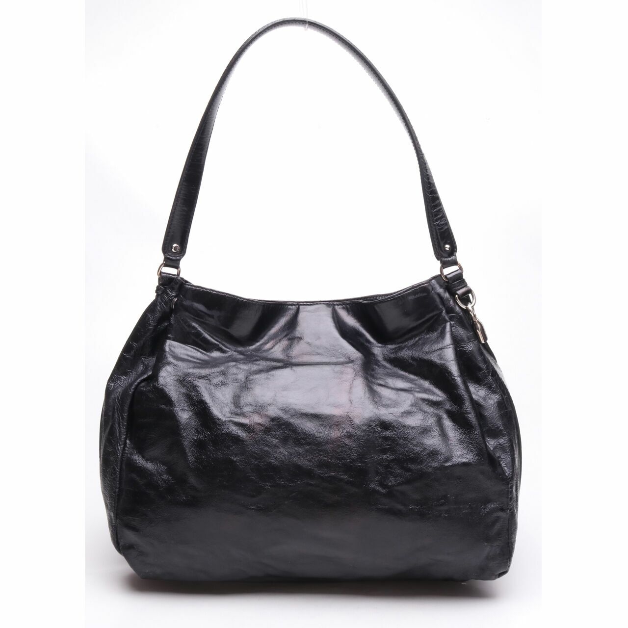 Celine Vntage Calfskin Shoulder Bag Black