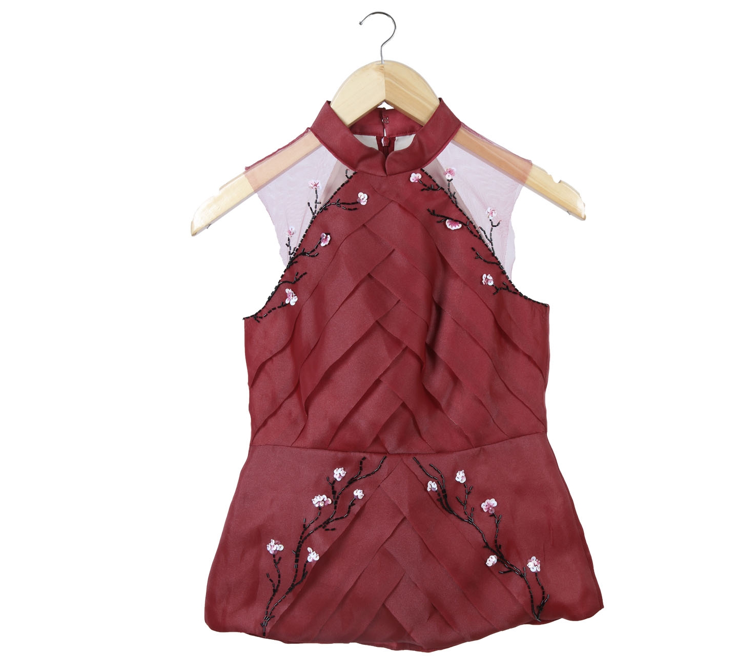 Maroon Sleeveless