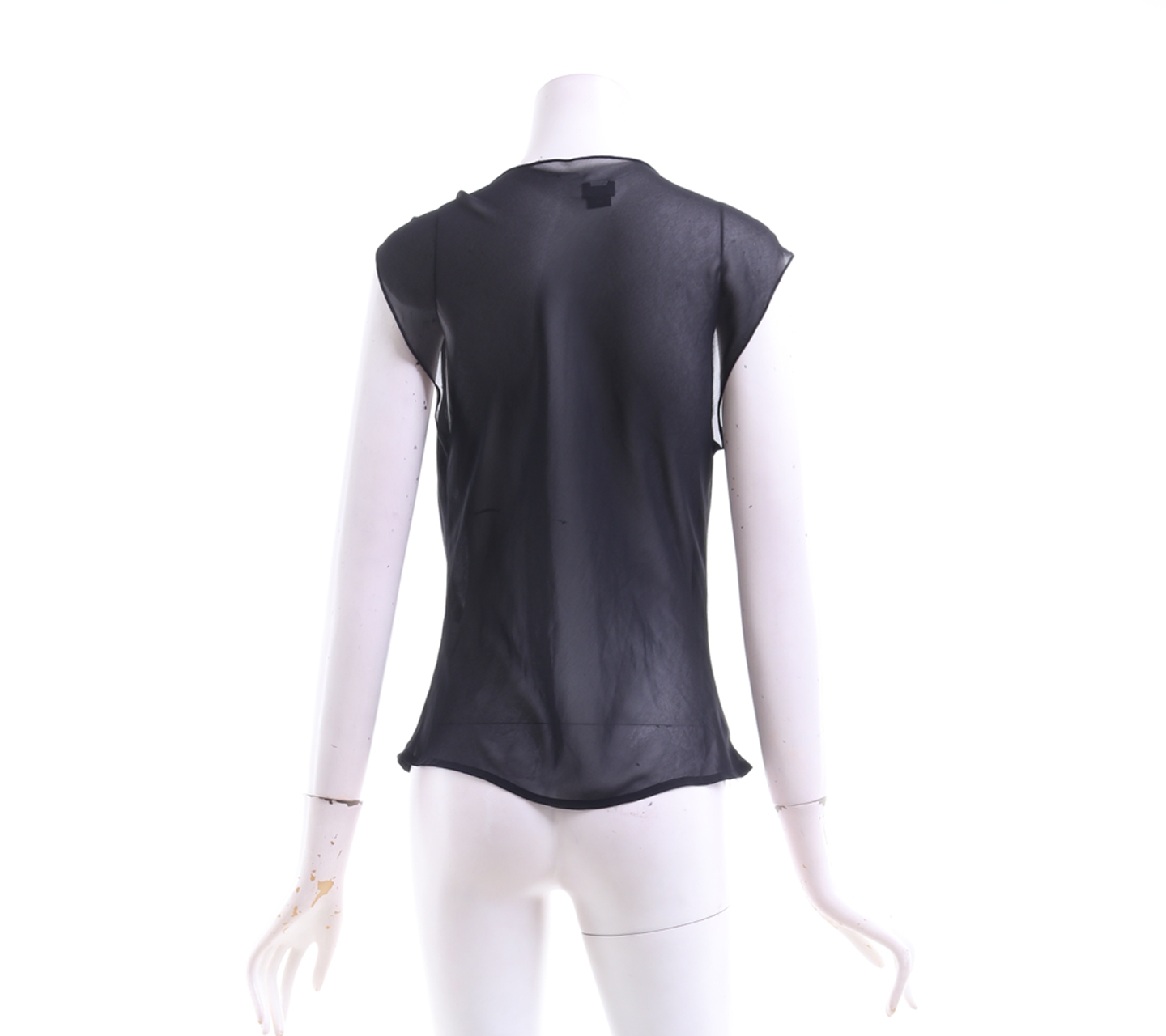 Esprit Black Sheer Sleeveless