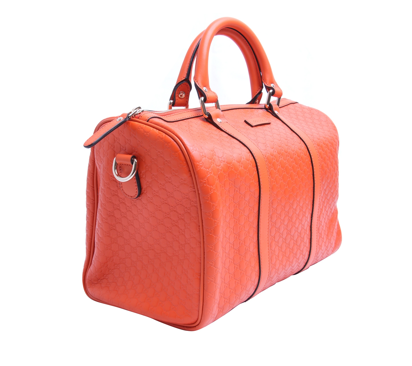 Gucci Orange Guccissima Boston with Strap Satchel Bag