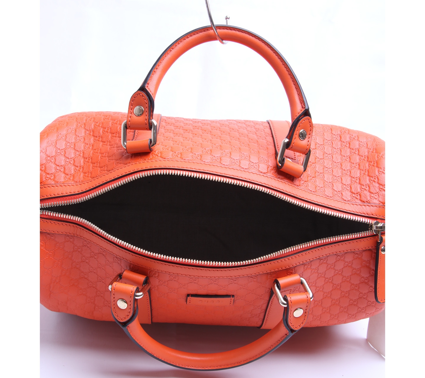 Gucci Orange Guccissima Boston with Strap Satchel Bag