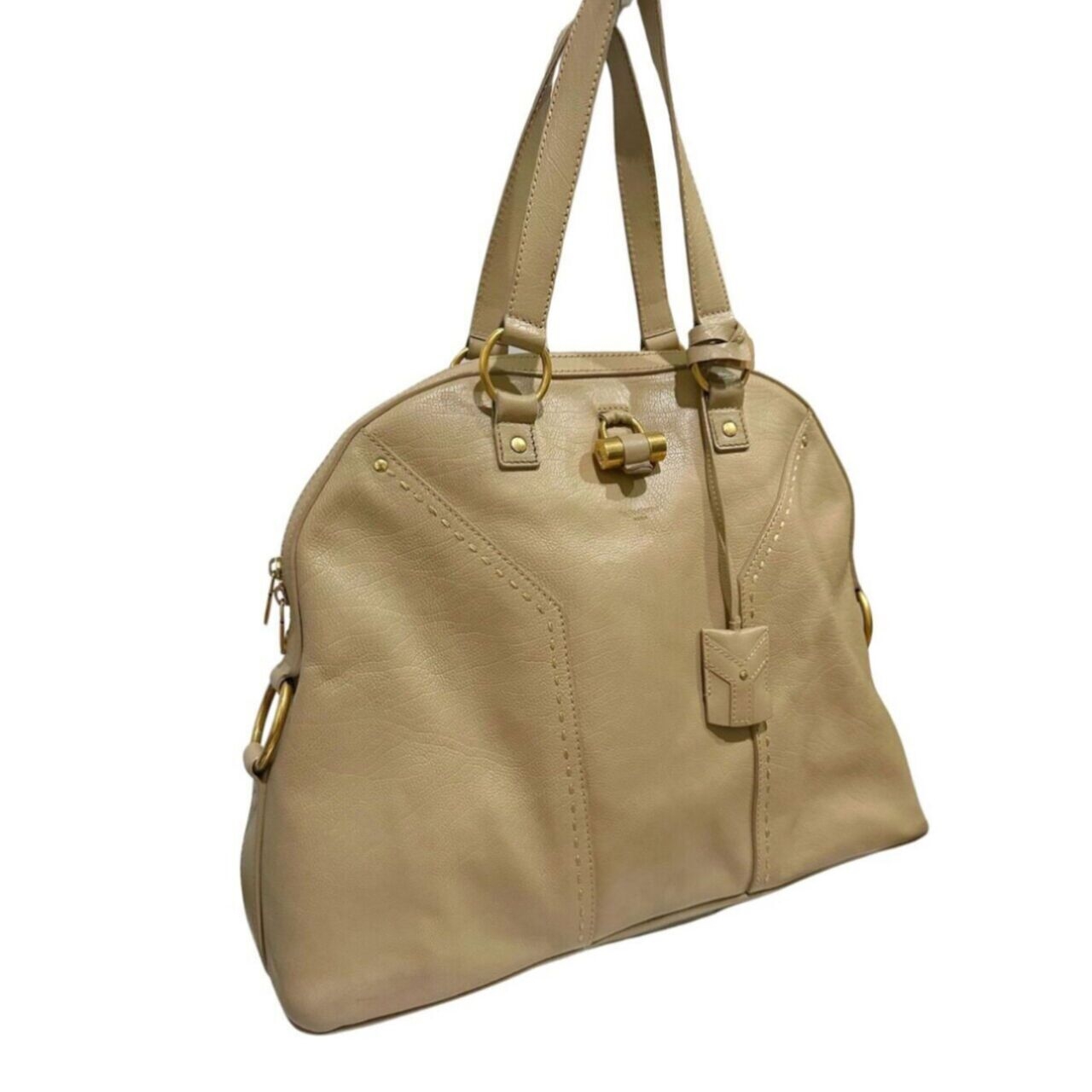 Yves Saint Laurent Muse Beige Shoulder Bag