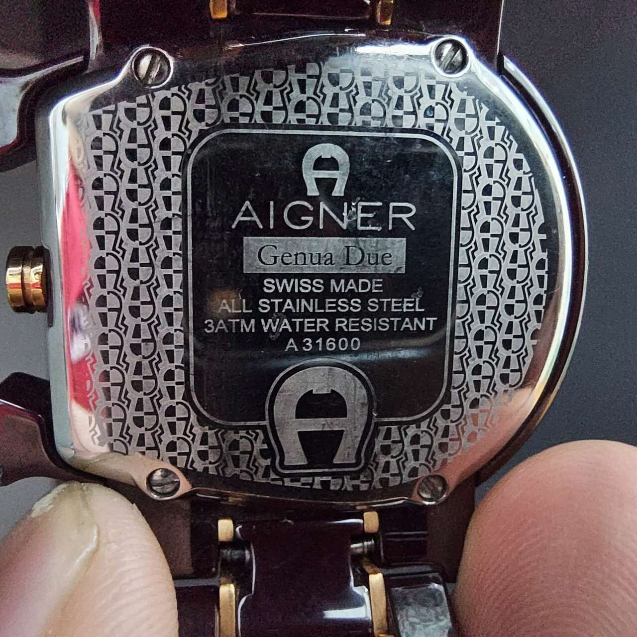 Aigner Genua Due Brown Watch