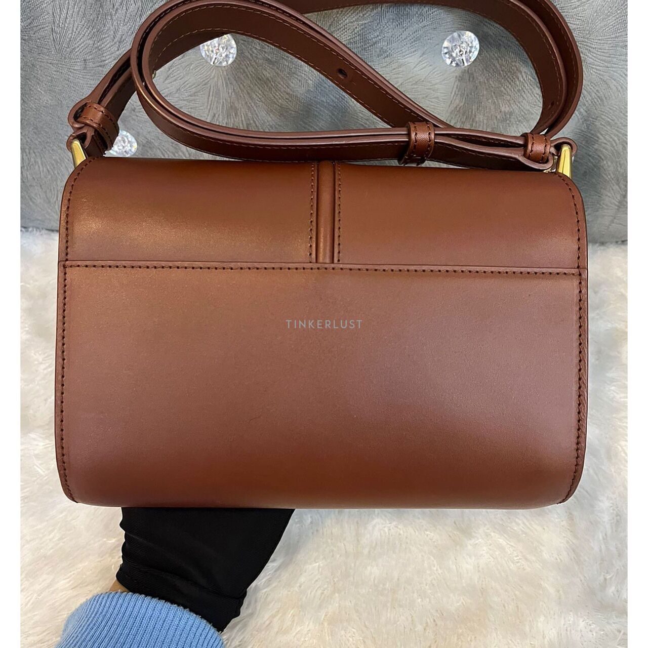 A.P.C Betty Horizon Small Hazelnut Brown GHW Sling Bag