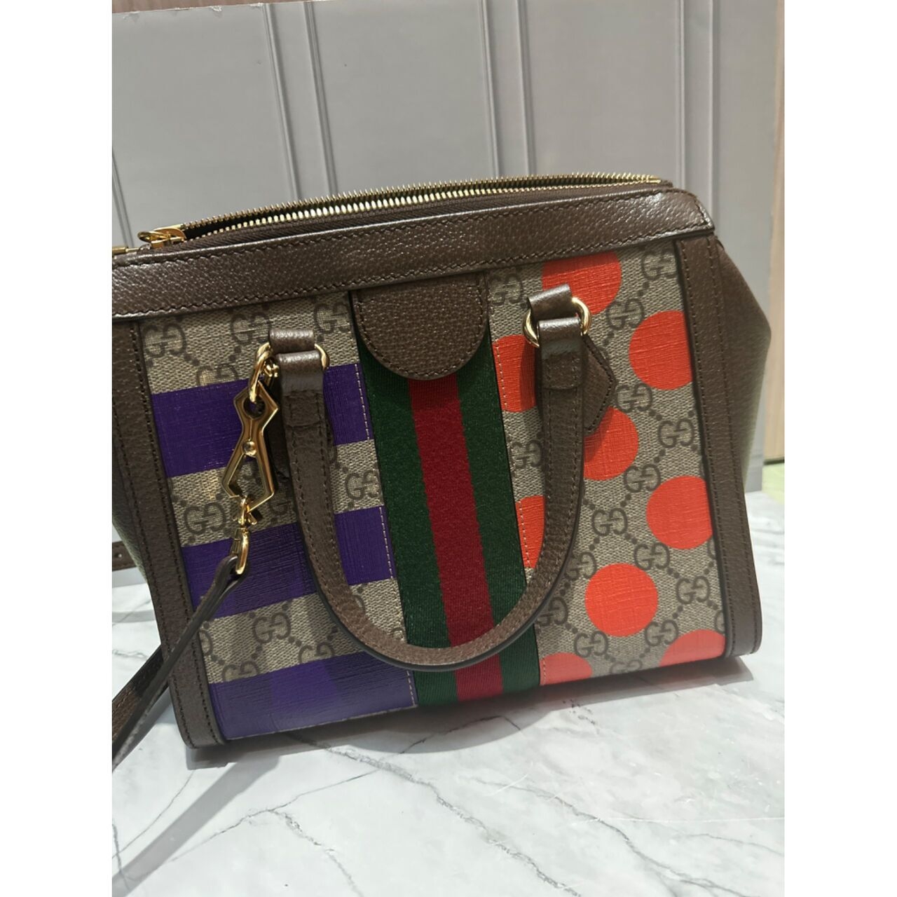 Gucci Brown Ophidia Bag