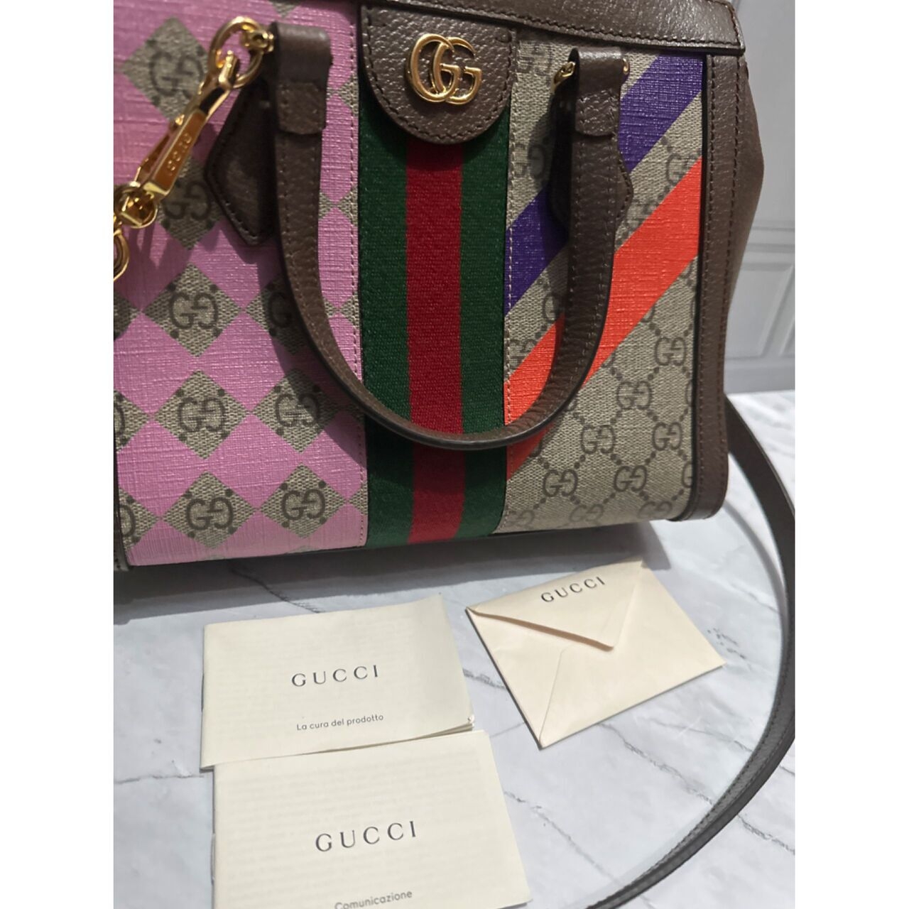 Gucci Brown Ophidia Bag