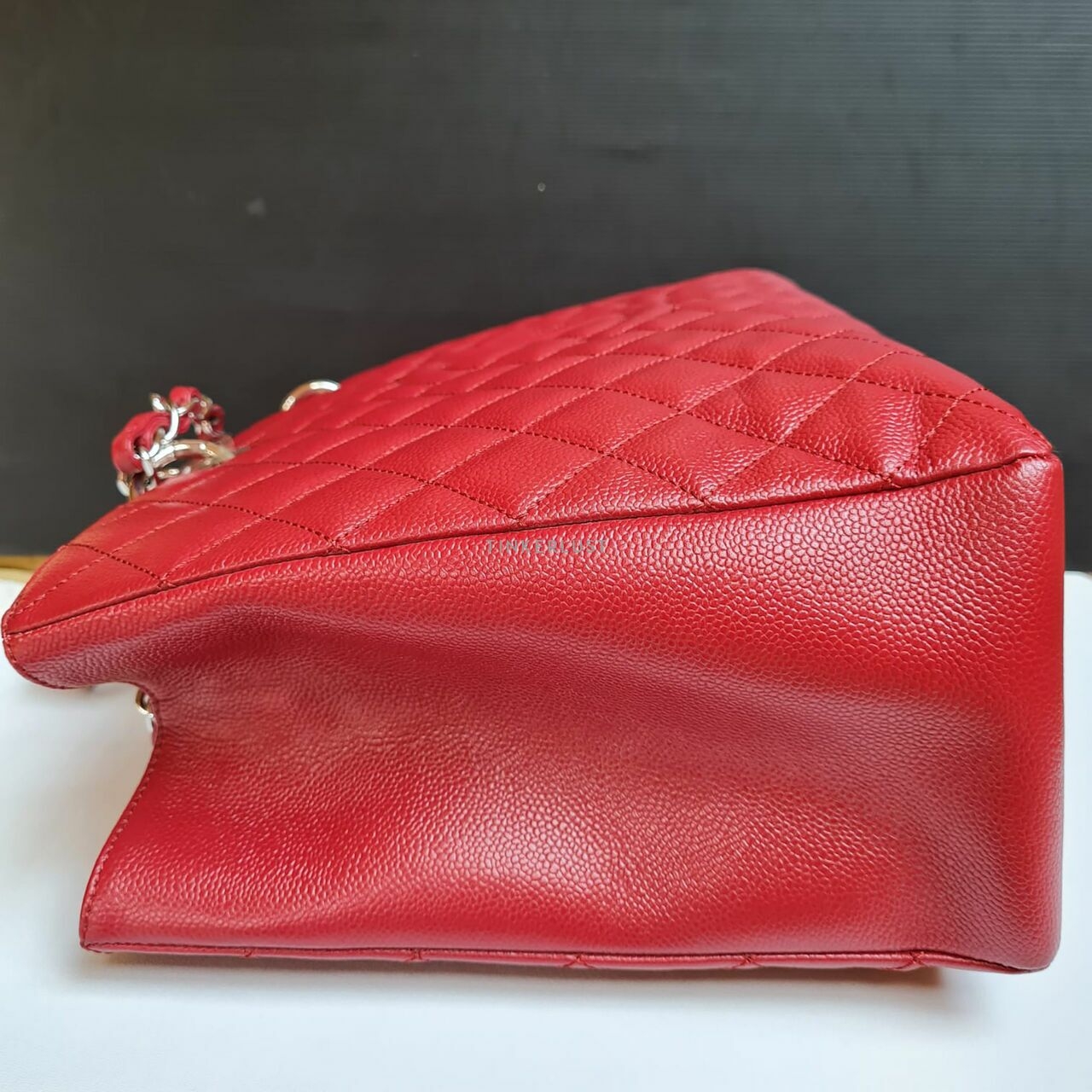 Chanel Red Caviar XL GST SHW #6 Tote Bag