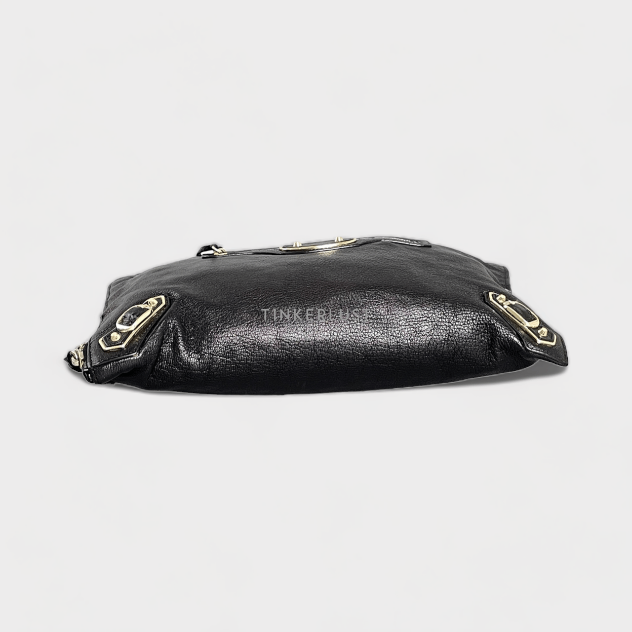 Balenciaga Edge Pouch Black Leather