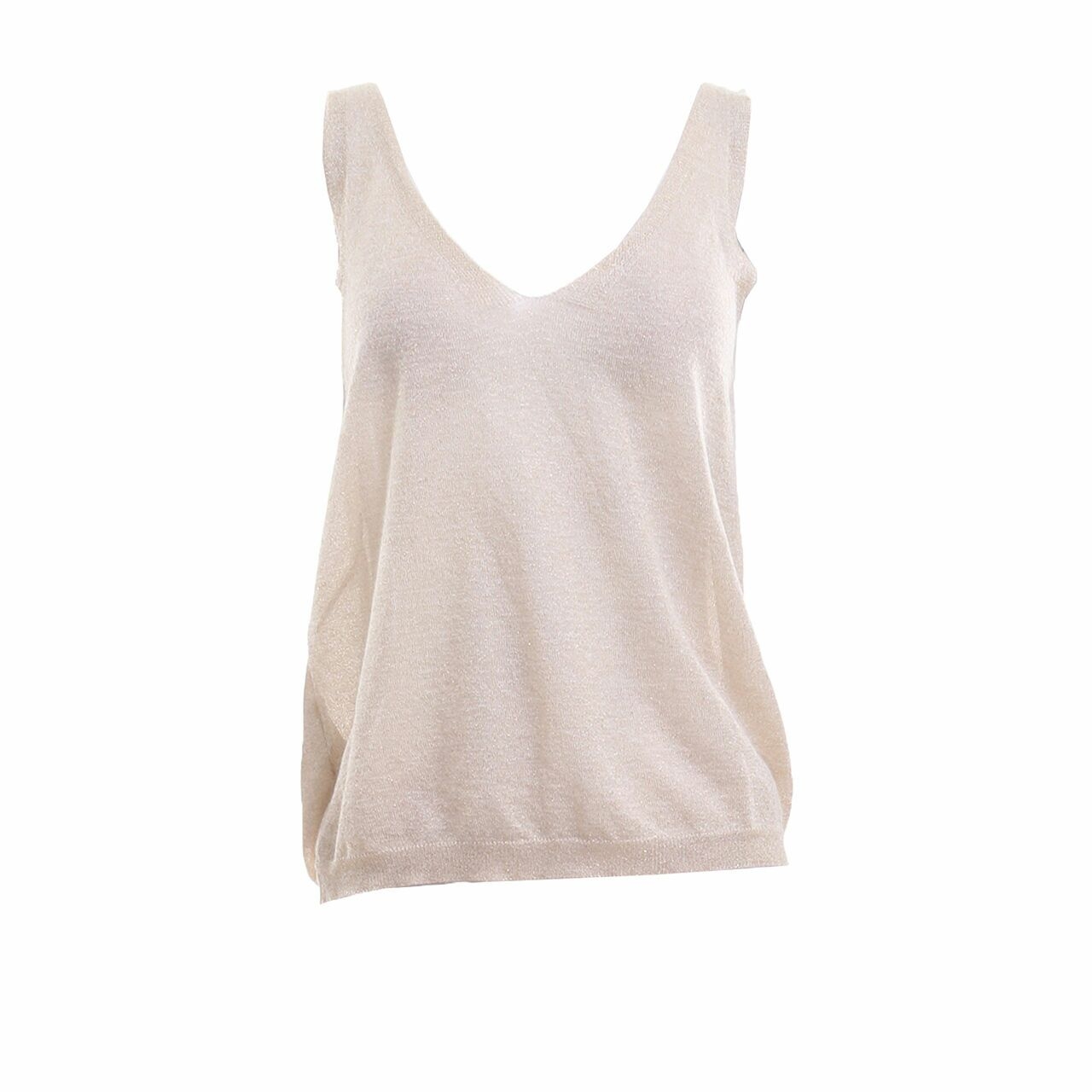 Mango Cream Glitter Knit Sleeveless