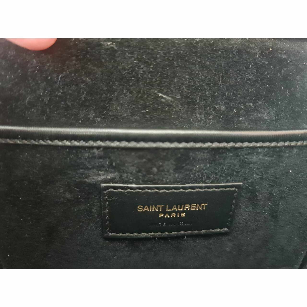 Saint Laurent Black Charlie Medium Shoulder Bag