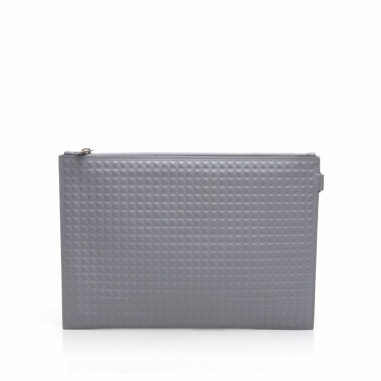 Balenciaga Grid Clip Pouch Leather