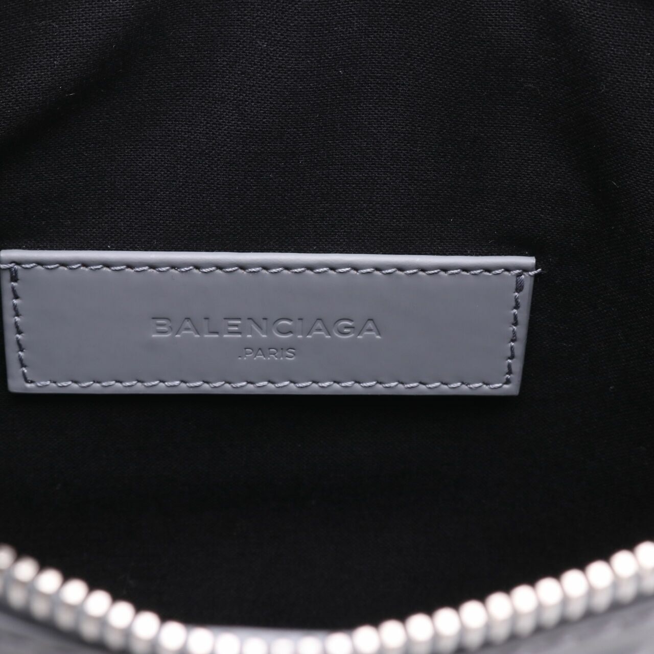 Balenciaga Grid Clip Pouch Leather