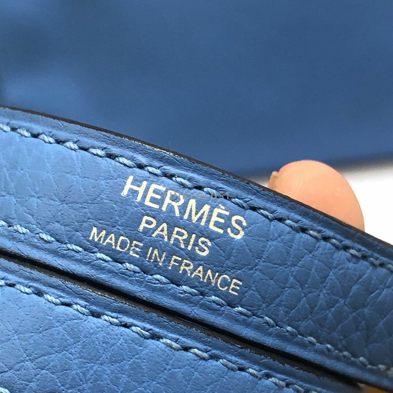Hermes Kelly 32 Blue Paradise GHW # R Satchel	