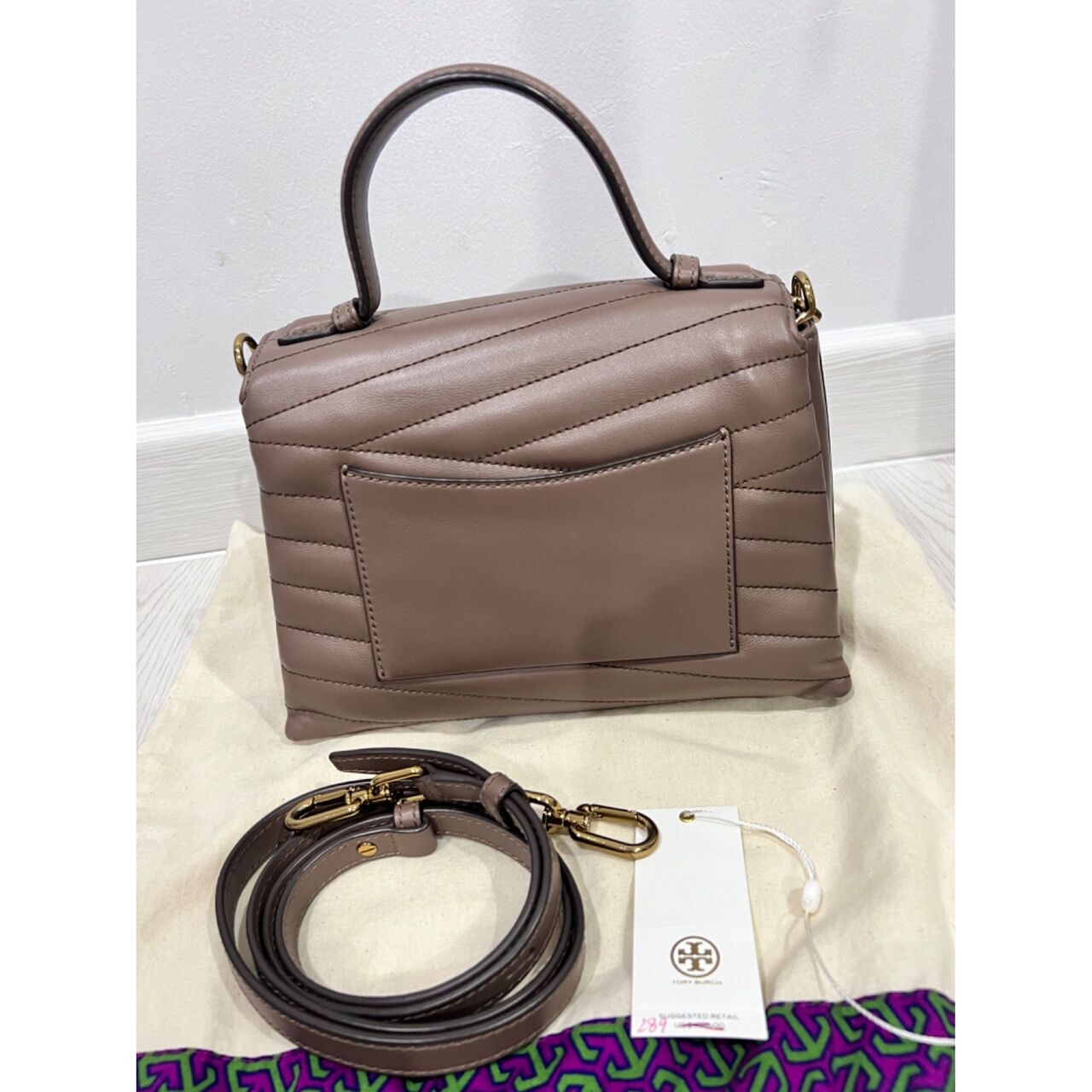 Tory Burch Taupe Sling Bag