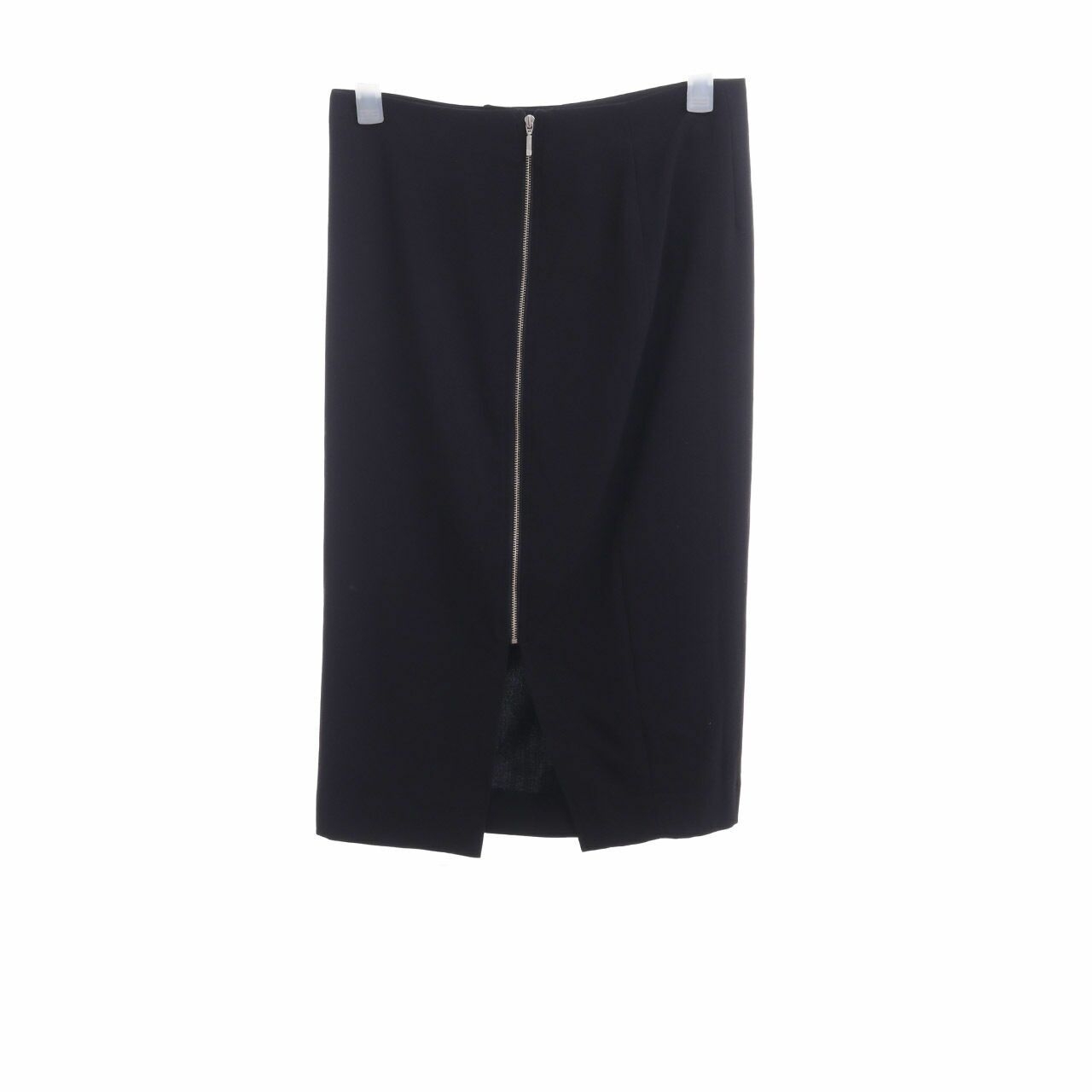 The Executive Black Midi Skirt